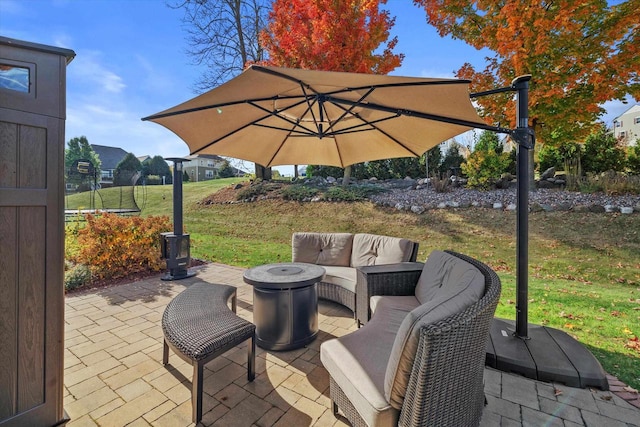 1549 Cambridge Ct, Hubertus, WI 53033 - view of patio with an outdoor hangout area