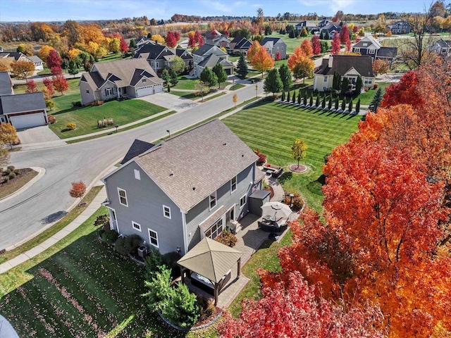 1549 Cambridge Ct, Hubertus, WI 53033 - birds eye view of property with a residential view