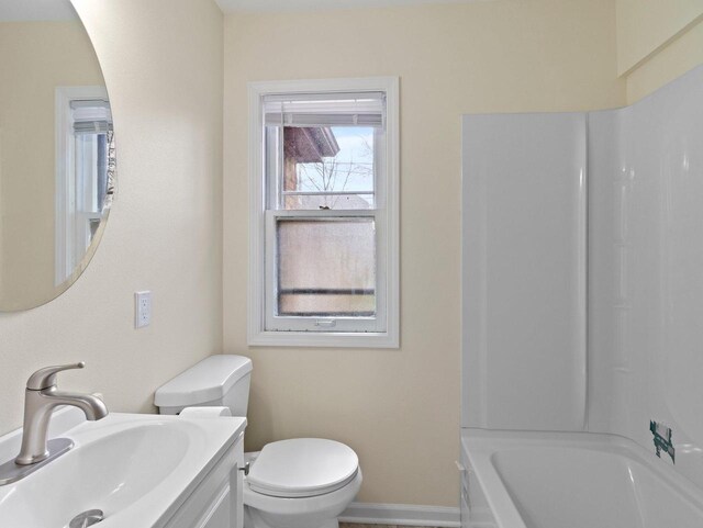 7509 W Burleigh St, Milwaukee, WI 53210 - full bathroom with shower / washtub combination, vanity, and toilet