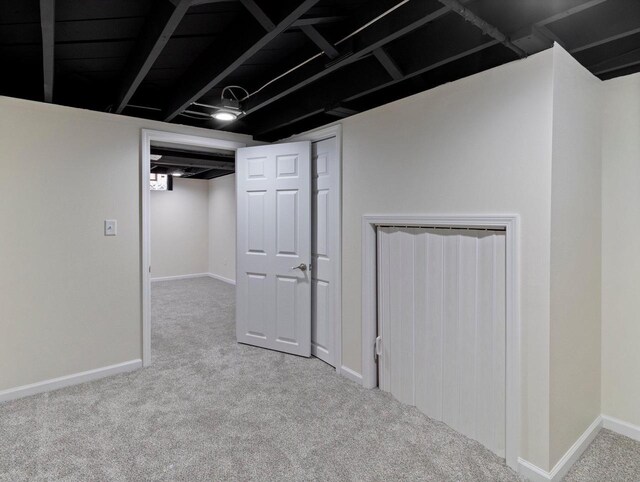 7509 W Burleigh St, Milwaukee, WI 53210 - finished basement featuring baseboards and carpet