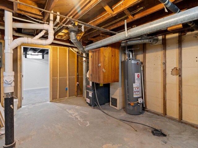 7509 W Burleigh St, Milwaukee, WI 53210 - unfinished below grade area with gas water heater