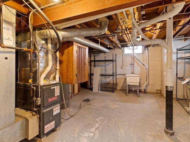 7509 W Burleigh St, Milwaukee, WI 53210 - basement with a sink