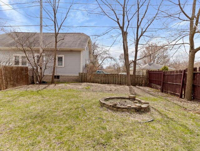 7509 W Burleigh St, Milwaukee, WI 53210 - view of yard with a fenced backyard