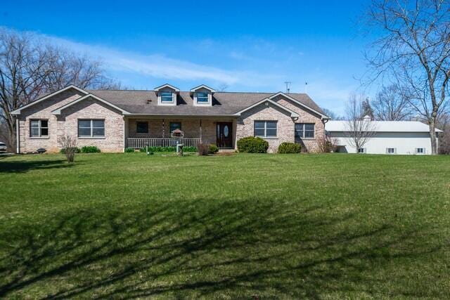 9506 296th Ave, Salem, WI 53168 - single story home with a front yard and covered porch