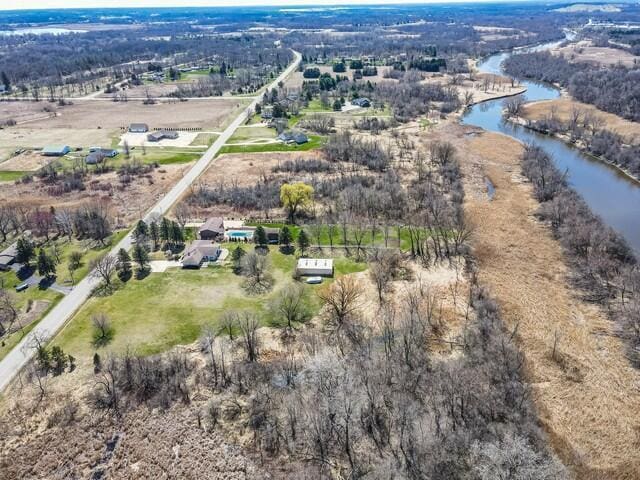 9506 296th Ave, Salem, WI 53168 - aerial view featuring a rural view and a water view
