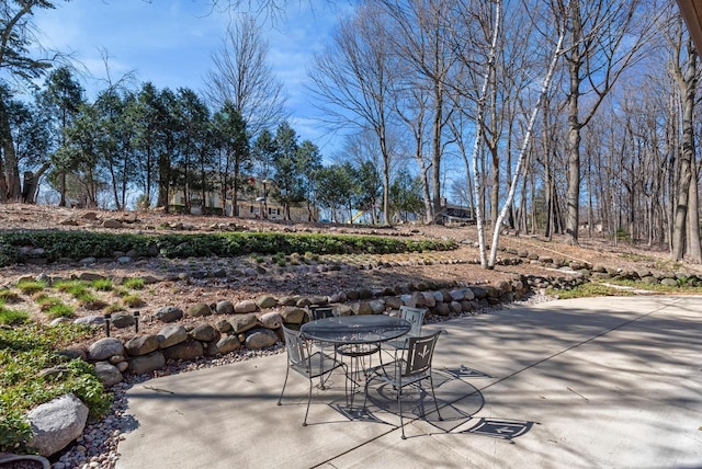 view of patio / terrace featuring outdoor dining space