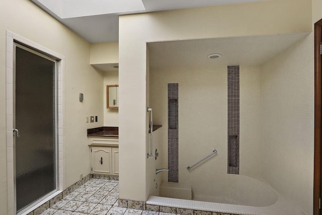 7709 3rd Ave, Kenosha, WI 53143 - full bathroom featuring walk in shower and vanity