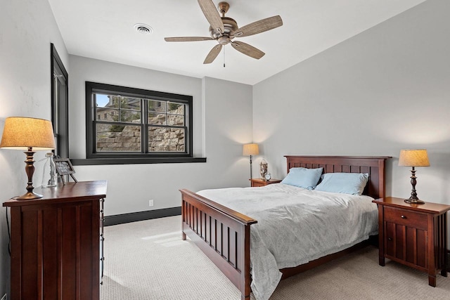 6916 N Palladium Ct, Appleton, WI 54913 - carpeted bedroom featuring baseboards and ceiling fan
