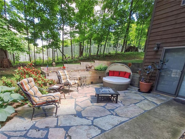840 Park Dr, Balsam Lake, WI 54810 - view of patio / terrace with fence