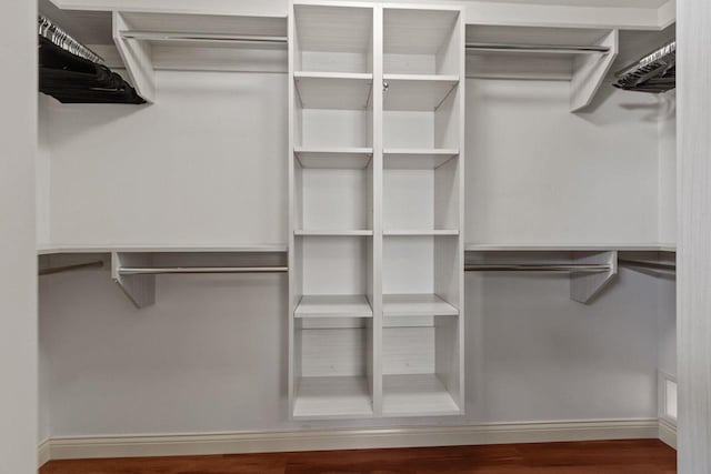 4923 W Woods Creek Ln, Appleton, WI 54913 - spacious closet featuring wood finished floors