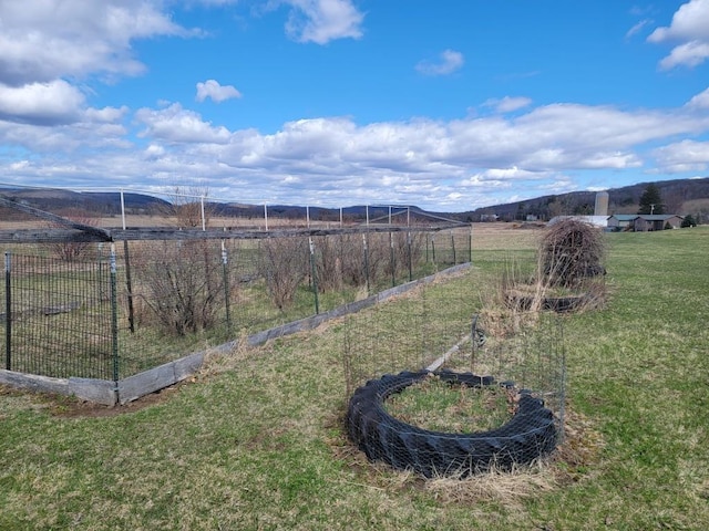 S5026 Greenfield Ln, Baraboo, WI 53913 - view of yard with a rural view, a vegetable garden, and fence