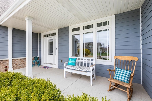 view of patio / terrace featuring a porch