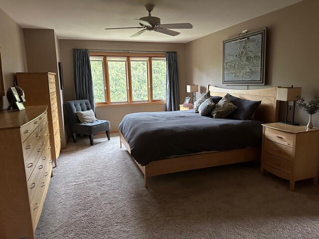 806 Stagecoach Trl, Madison, WI 53717 - carpeted bedroom with ceiling fan