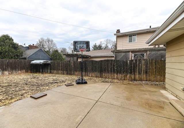 view of patio / terrace with a fenced backyard