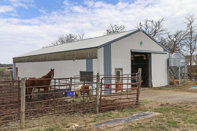 view of stable