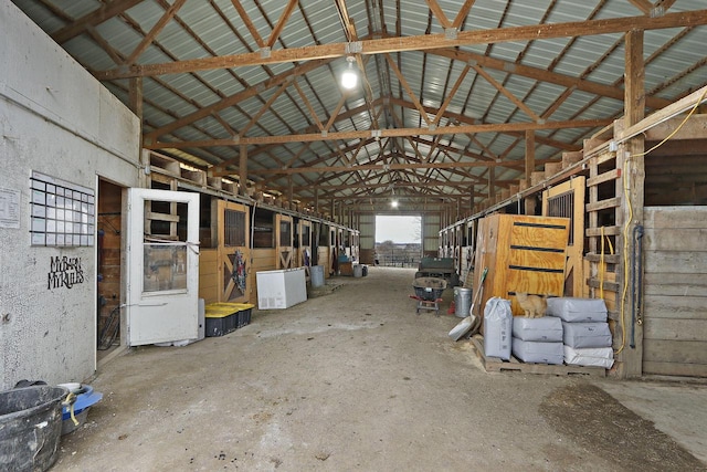 view of stable