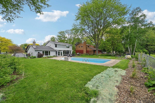 5407 Marsh Woods Dr, Mcfarland, WI 53558 - view of swimming pool with a patio