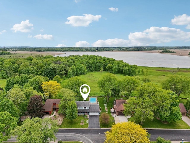 5407 Marsh Woods Dr, Mcfarland, WI 53558 - drone / aerial view of a nearby body of water