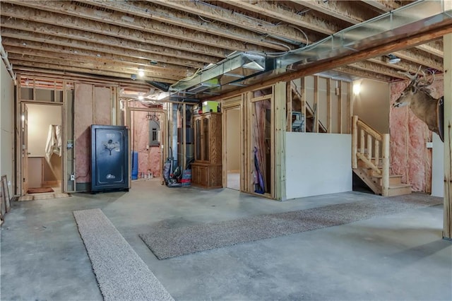 16187 Secluded Ln, Gordon, WI 54838 - unfinished below grade area featuring stairway