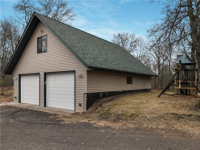 16187 Secluded Ln, Gordon, WI 54838 - view of detached garage
