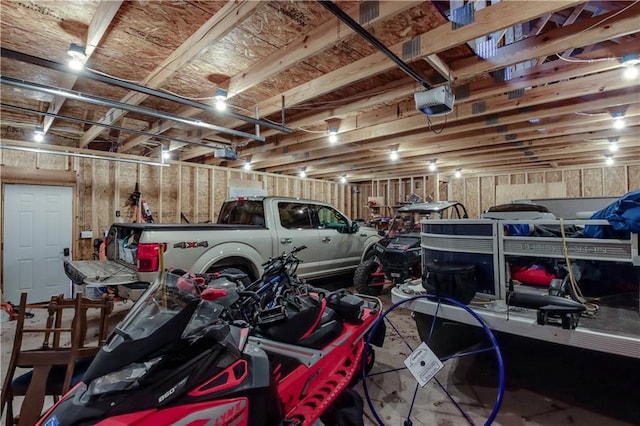 16187 Secluded Ln, Gordon, WI 54838 - garage featuring a garage door opener