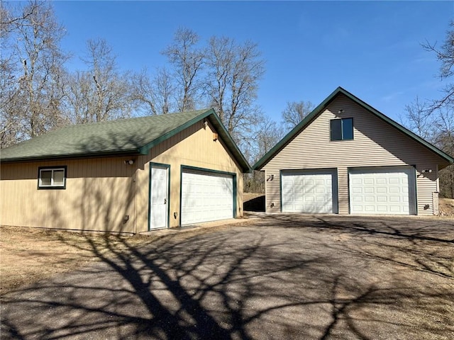 16187 Secluded Ln, Gordon, WI 54838 - view of detached garage