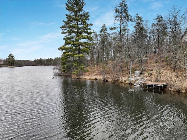 16187 Secluded Ln, Gordon, WI 54838 - view of dock with a water view