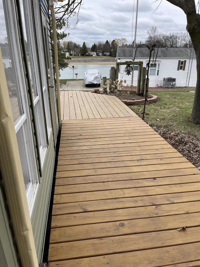 dock area featuring cooling unit
