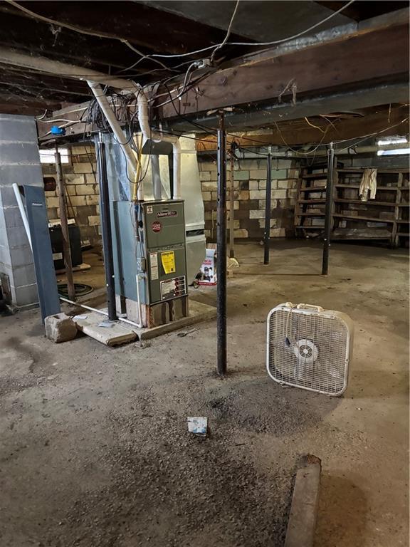 18196 200th St, Jim Falls, WI 54748 - view of unfinished basement
