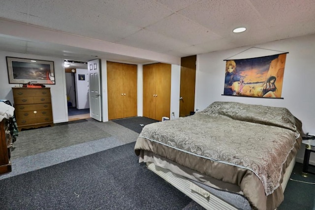 203 S Main St, Deerfield, WI 53531 - carpeted bedroom with multiple closets