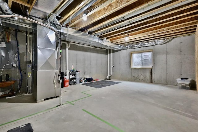 view of basement