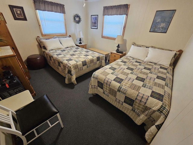bedroom featuring carpet
