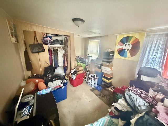 bedroom with a closet