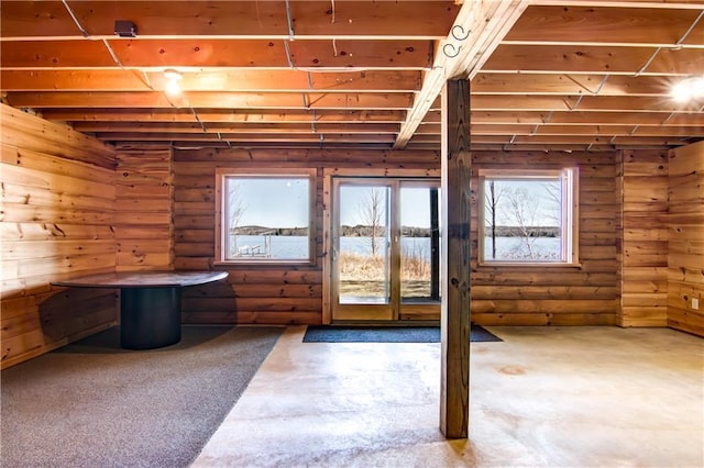 5044 Clayton Rd, Winter, WI 54896 - basement with carpet floors