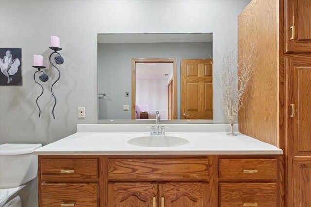 2555 W Deer Path Trl, Janesville, WI 53545 - bathroom featuring vanity and toilet