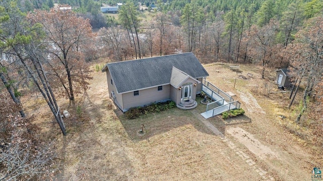 W7604 Sleepy Eye Rd, Minong, WI 54859 - bird's eye view with a forest view