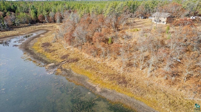 W7604 Sleepy Eye Rd, Minong, WI 54859 - drone / aerial view featuring a water view