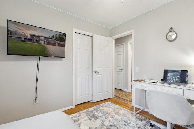 4441 N John Paul Rd, Milton, WI 53546 - home office featuring wood finished floors and baseboards
