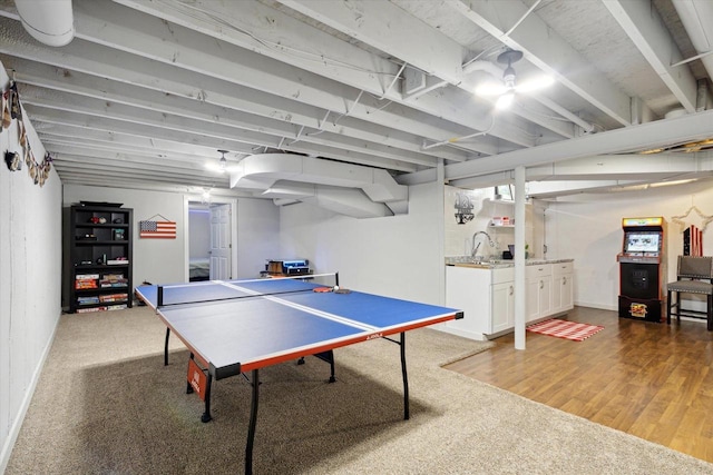 4441 N John Paul Rd, Milton, WI 53546 - playroom featuring light carpet and baseboards