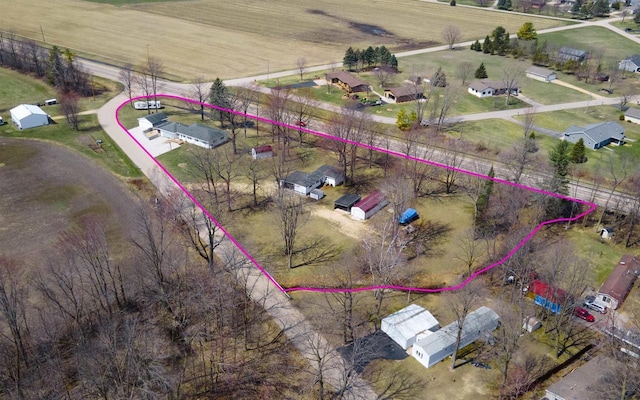 W5184 Shady Ln, Shawano, WI 54166 - bird's eye view with a rural view