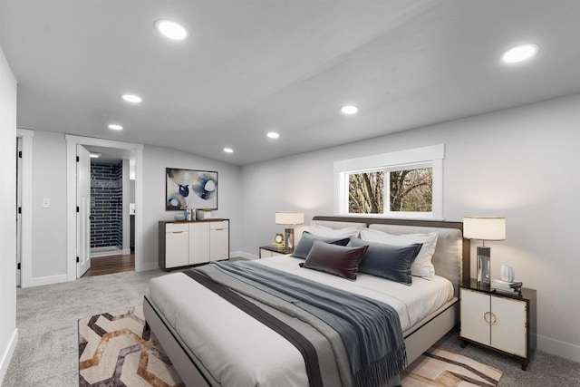 N5599 Mill St, Shiocton, WI 54170 - carpeted bedroom with baseboards and recessed lighting