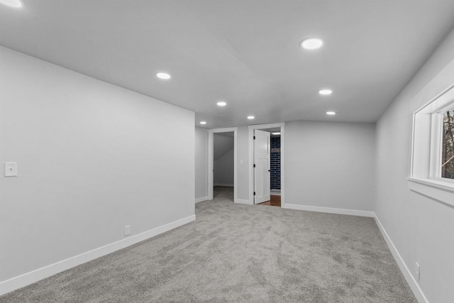N5599 Mill St, Shiocton, WI 54170 - spare room featuring carpet, baseboards, and recessed lighting