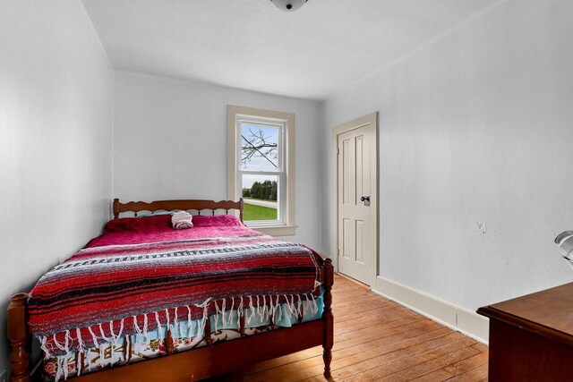 N2226 State Road 57, New Holstein, WI 53061 - bedroom featuring light wood-type flooring