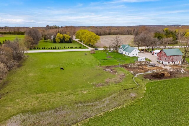 N2226 State Road 57, New Holstein, WI 53061 - aerial view with a rural view