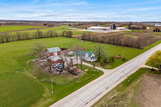 N2226 State Road 57, New Holstein, WI 53061 - drone / aerial view featuring a rural view