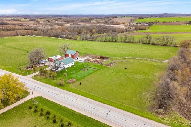 N2226 State Road 57, New Holstein, WI 53061 - aerial view with a rural view