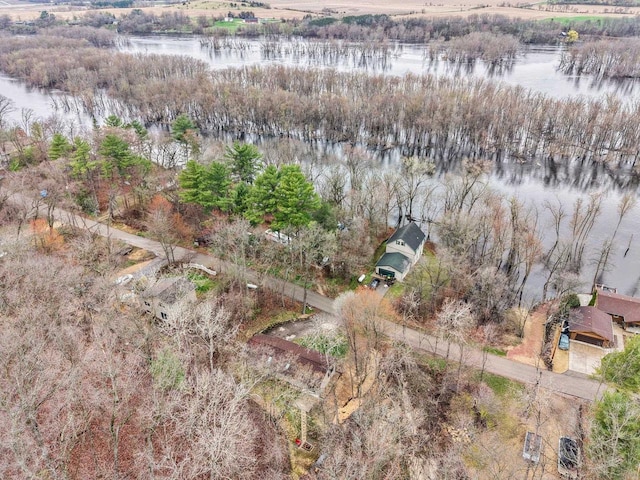 W9517 Parkway Dr, Poynette, WI 53955 - aerial view with a water view