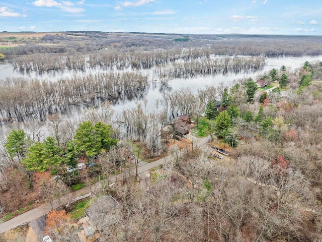 W9517 Parkway Dr, Poynette, WI 53955 - aerial view with a water view