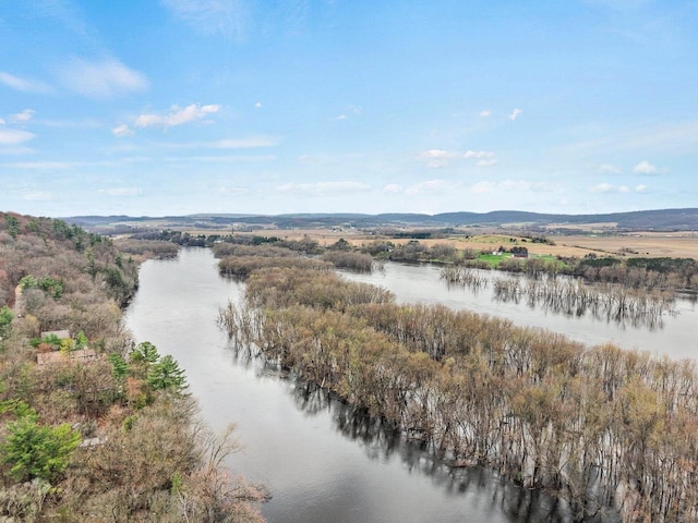 W9517 Parkway Dr, Poynette, WI 53955 - drone / aerial view with a water view