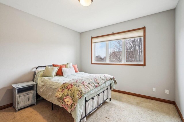 1310 Hanover Ct, Waunakee, WI 53597 - bedroom with light carpet and baseboards